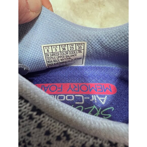 Sketchers Air cooled memory foam Ultra groove blue sneaker women size 6 - Picture 2 of 9